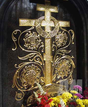 крест из сусального золота