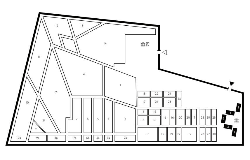 Схема Бутовского кладбища