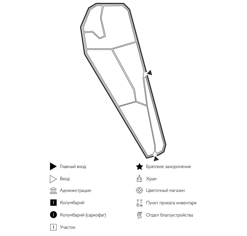 Схема кладбища Хыркасы