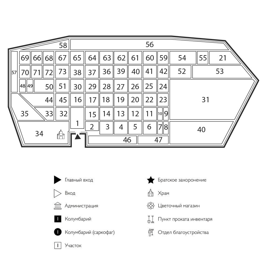 Схема кладбища 5