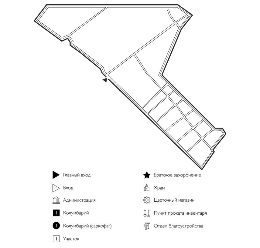 Схема нового кладбища Шумерля