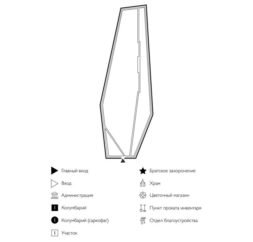 Схема кладбища Шомиково