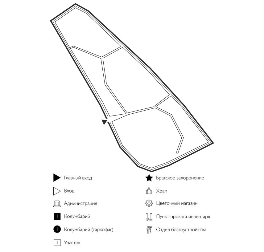 Схема Тенеевского кладбища