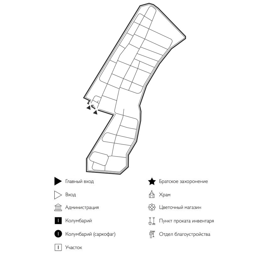 Схема кладбища 11