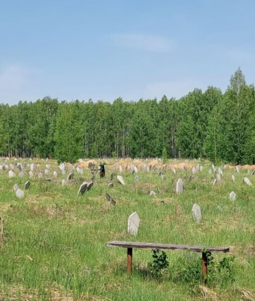 Памятники на кладбище