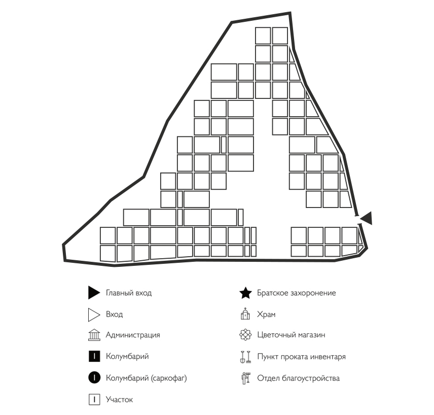 Схема Дыдылдинского кладбища