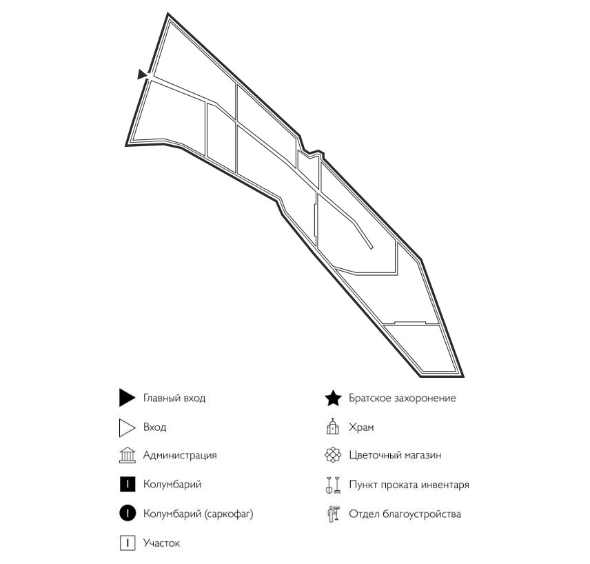 Схема Лаишевского кладбища