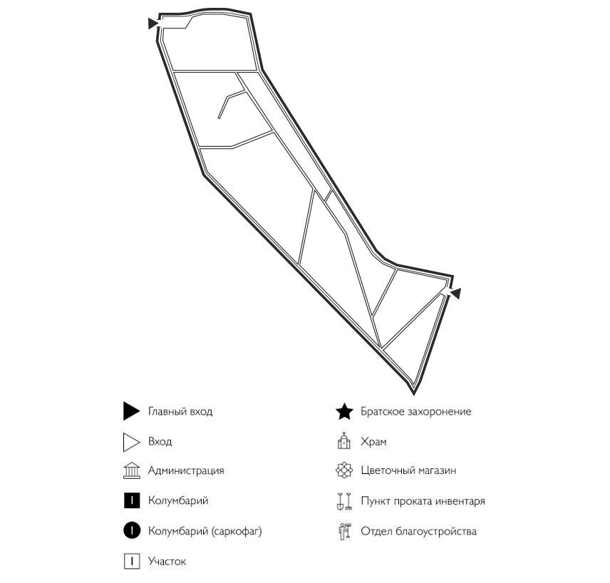 Схема Отарского кладбища