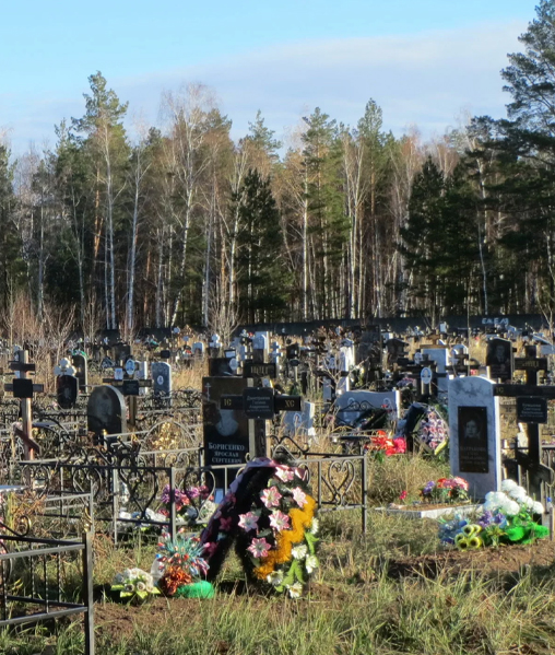 Фото памятников на кладбище