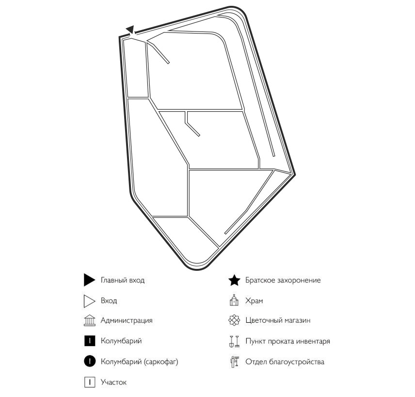 Схема кладбища Верх-Тула