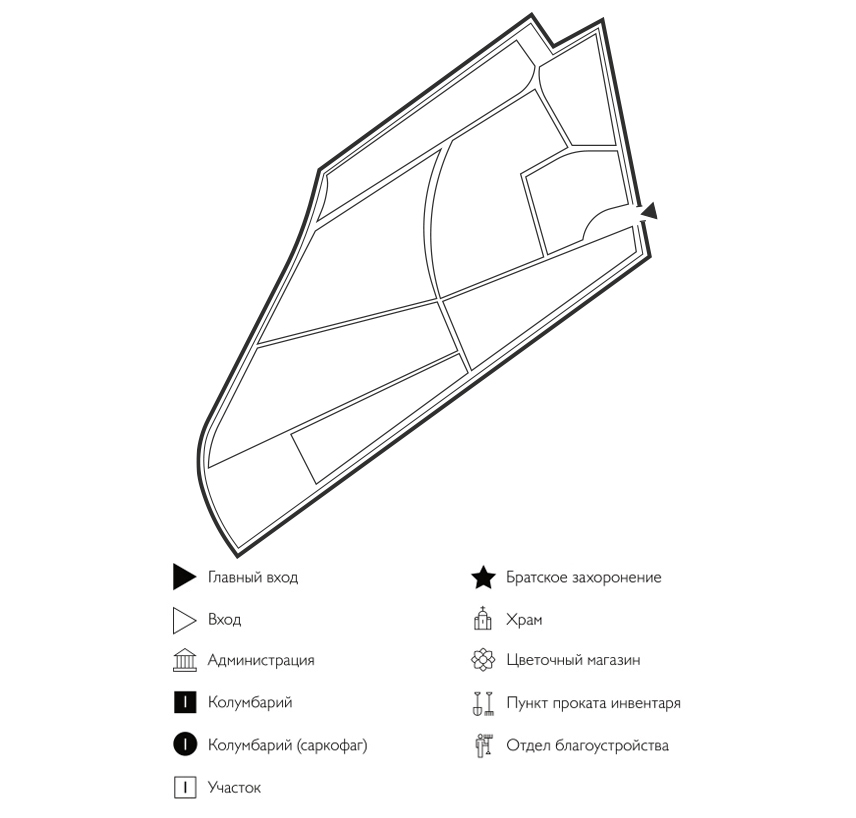 Схема Дашковского кладбища