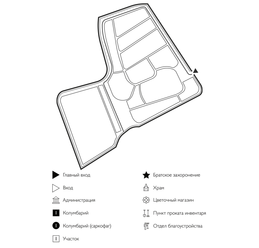 Схема Кладбища Змиевка