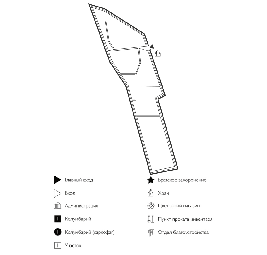 Схема Кижеватовского кладбища