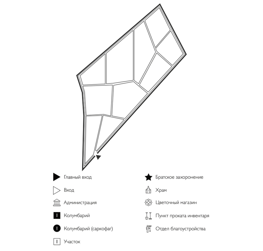 Схема Усть-Качкинского кладбища