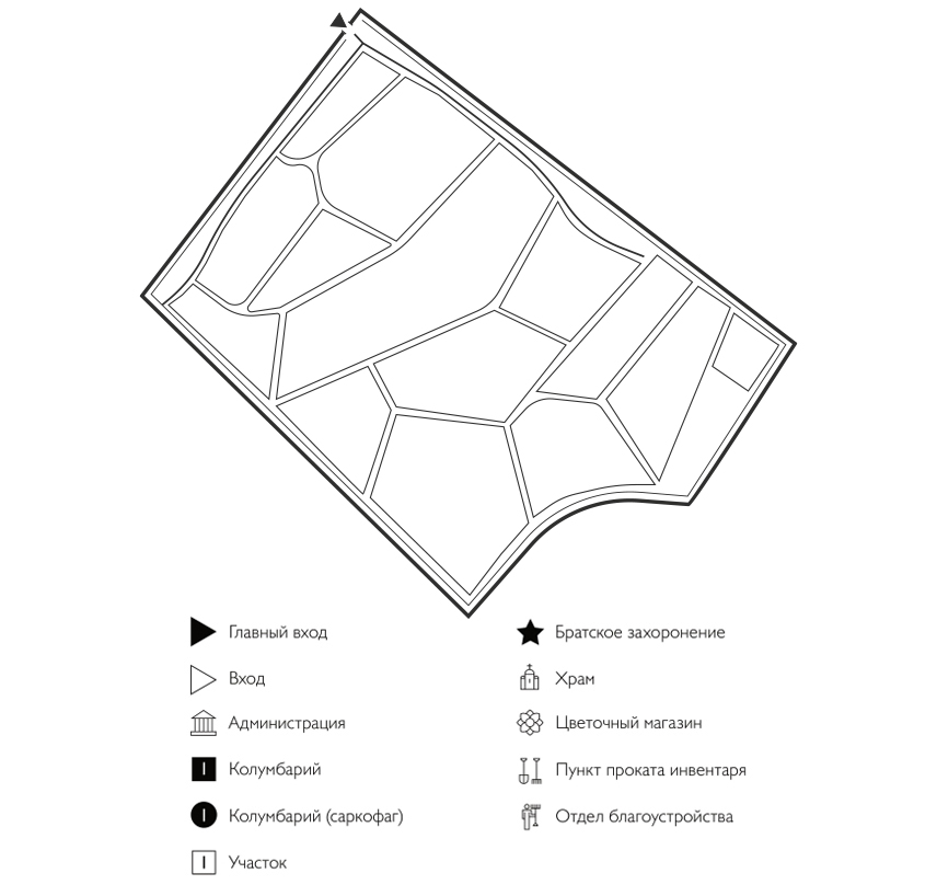 Схема Левенцовского кладбища