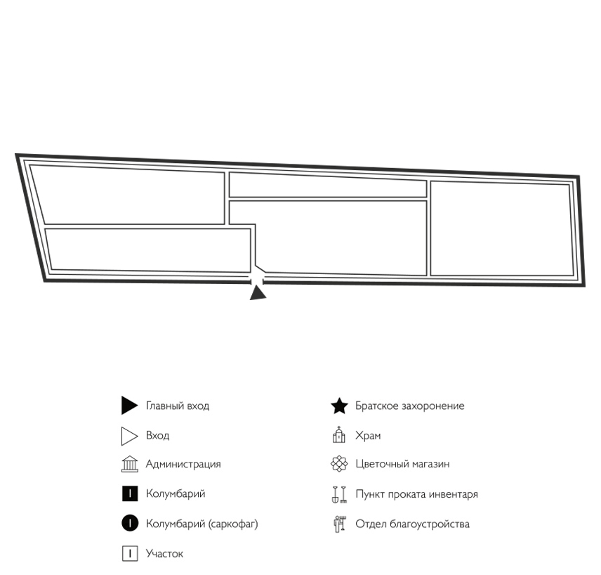Схема Чёрновского кладбища