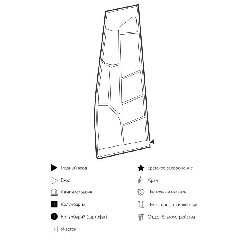 Схема Пискалинского кладбища
