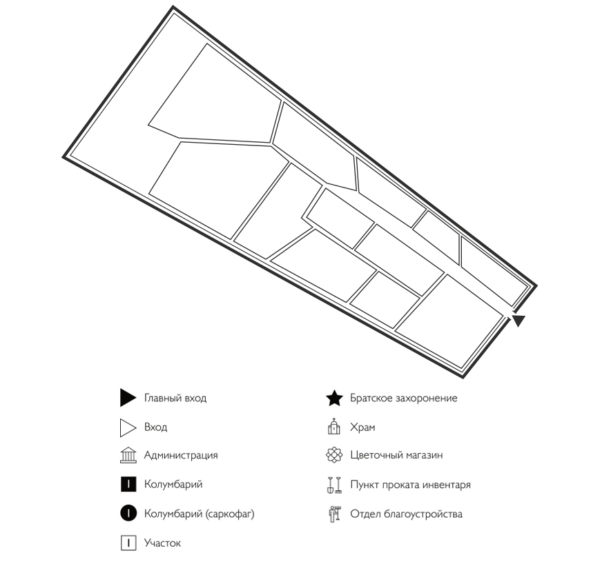 Схема Верхнесанчелеевского кладбища