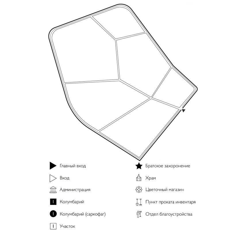 Схема кладбища Малое Протопопово