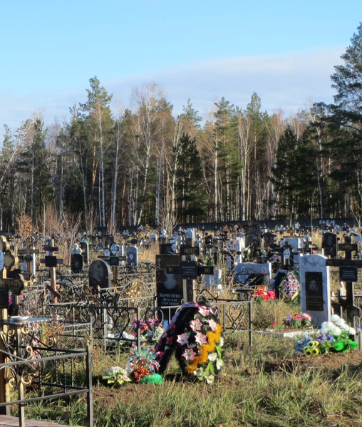 Фото памятников на кладбище