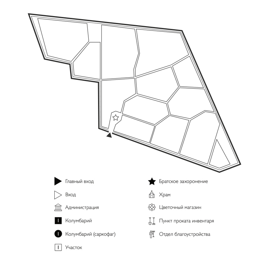 Схема Кладбища Большие Перемерки