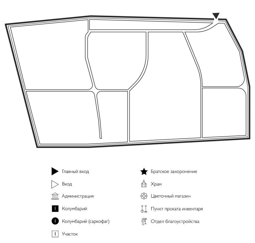 Схема Заводоуспенского кладбища