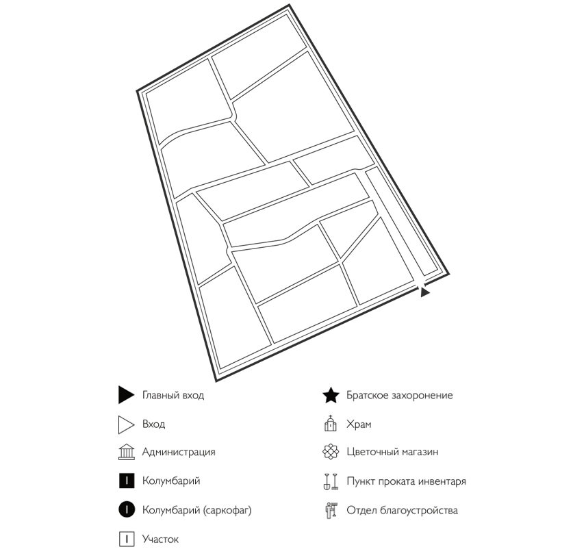 Схема кладбища Лемешки