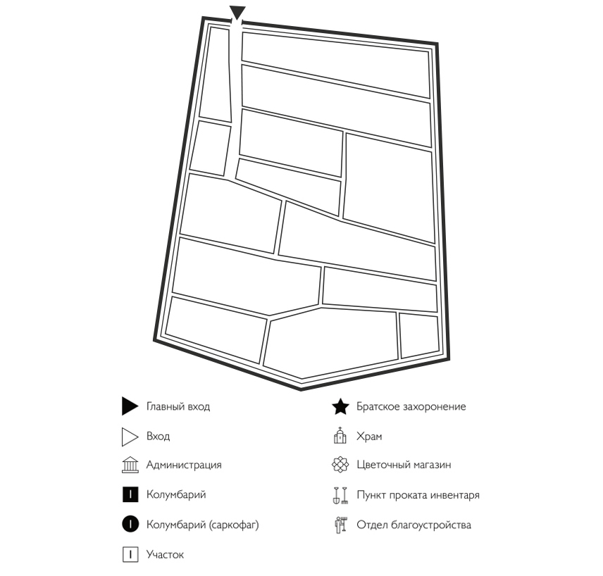 Схема кладбища Оргтруд