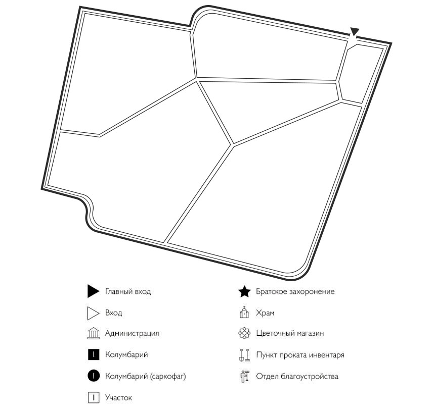 Схема Карачихинского кладбища