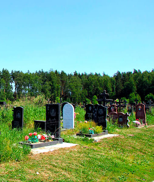 Установка памятника на кладбище