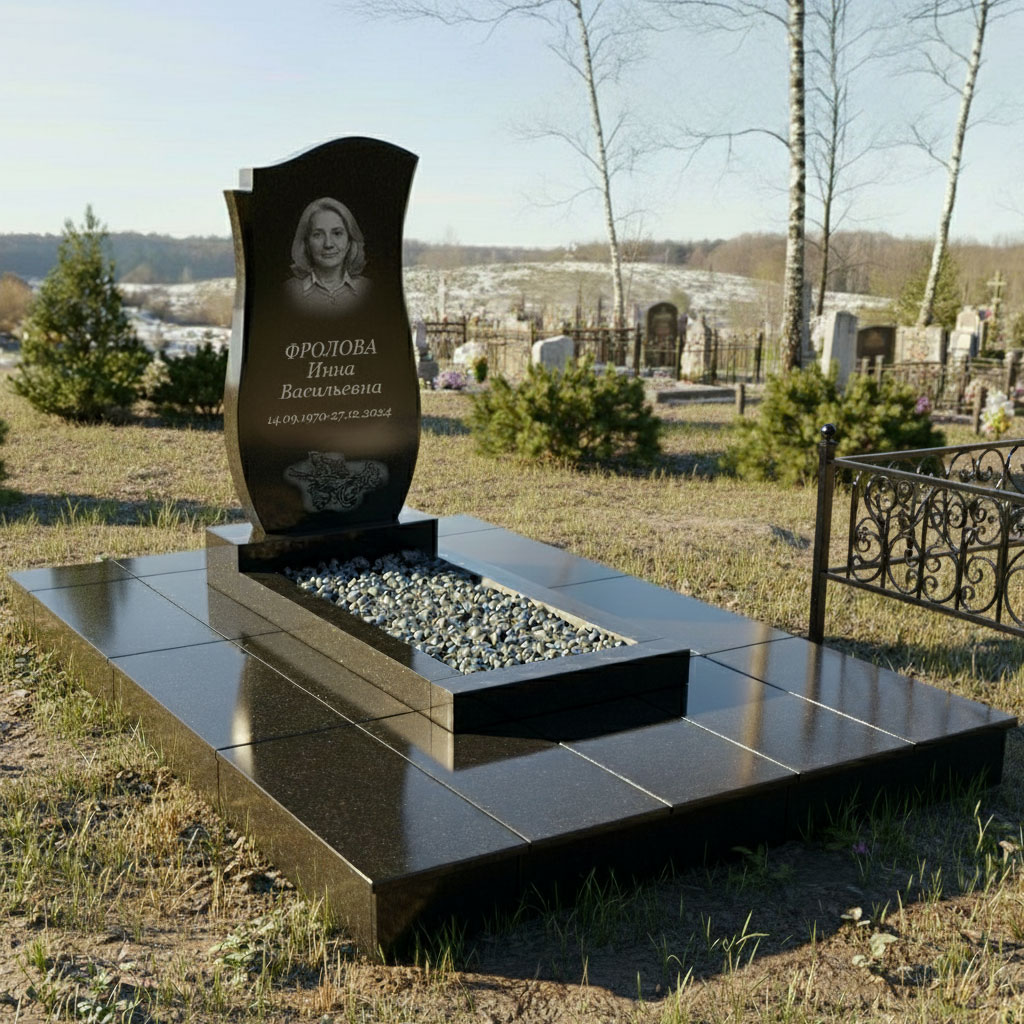 Памятники из чёрного гранита