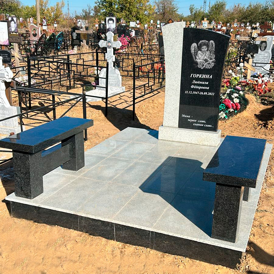 Отделка могилы плиткой