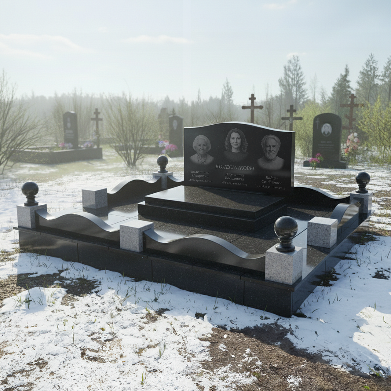 Тройные памятники