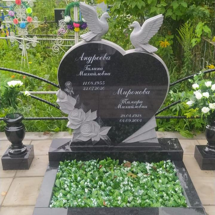Памятник из черного гранита