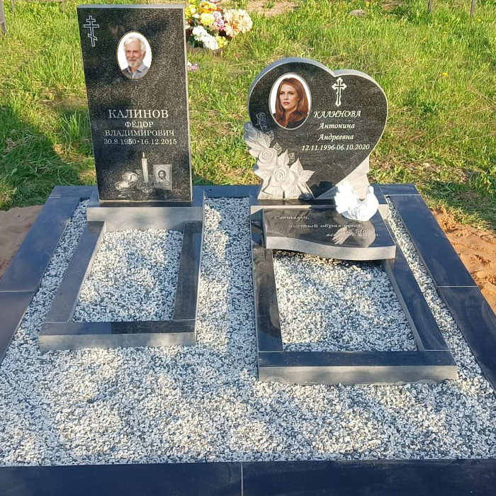 Могила оформленная 