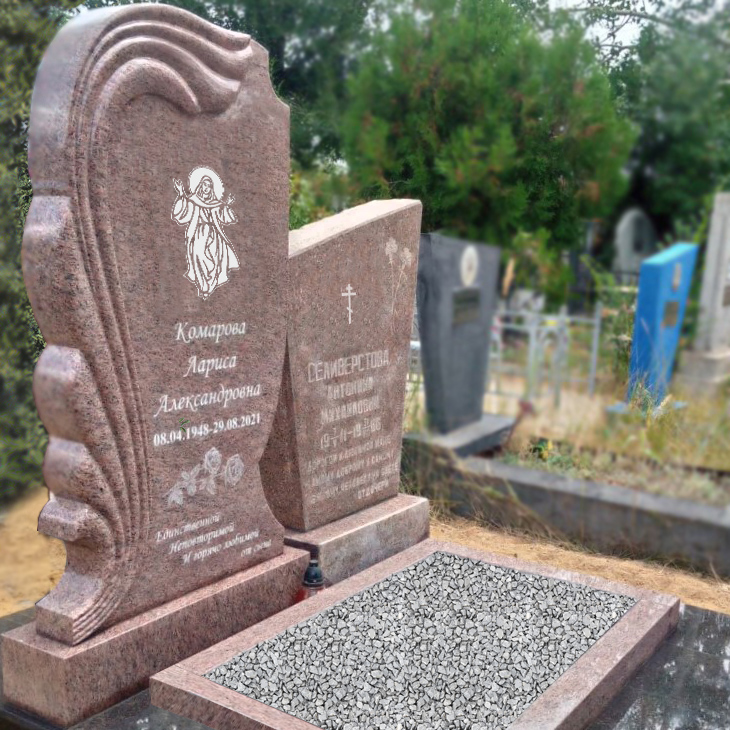 Памятник из гранита розовый